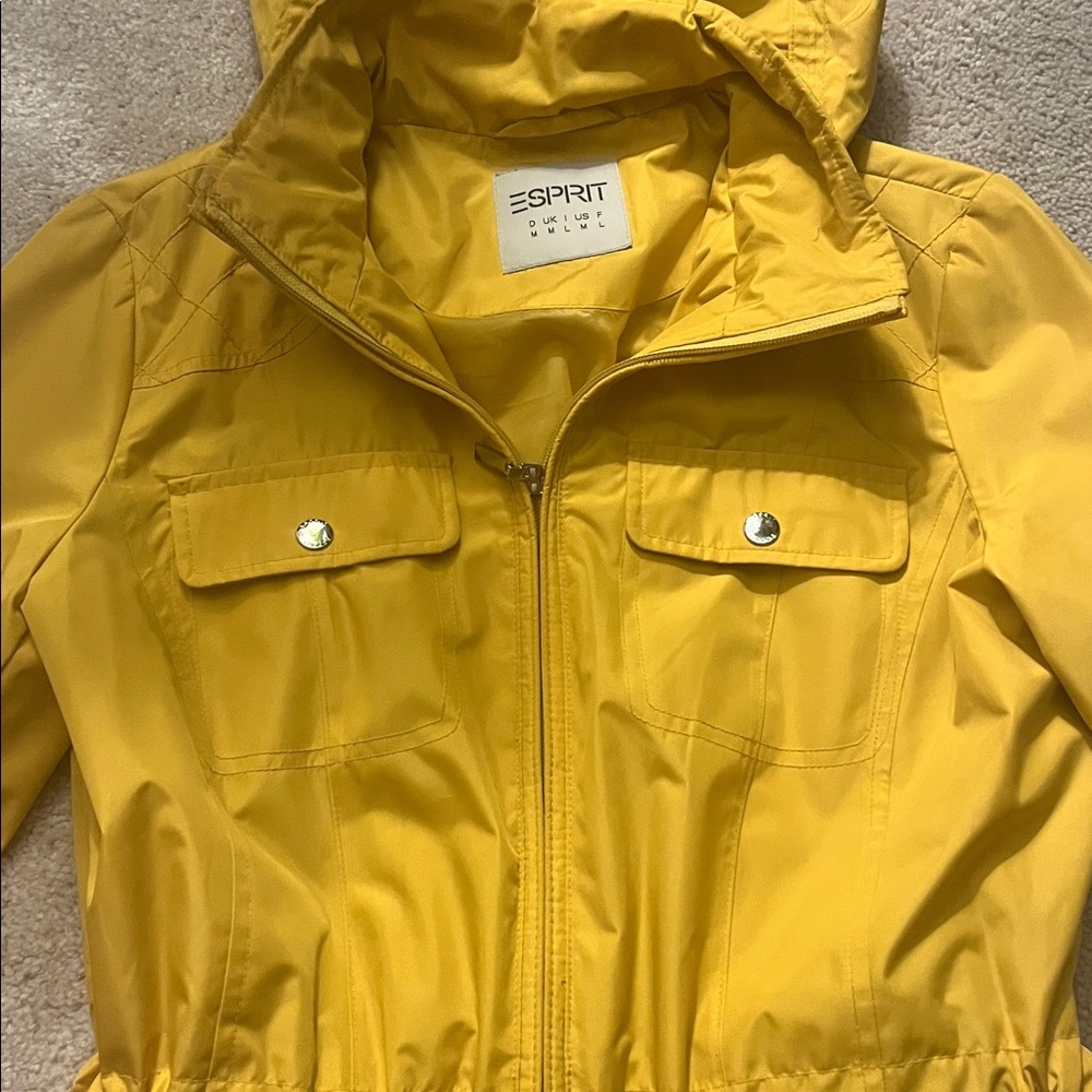 Esprit vintage  Bright Yellow Utility Jacket. Full rain jacket. - Picture 3 of 8